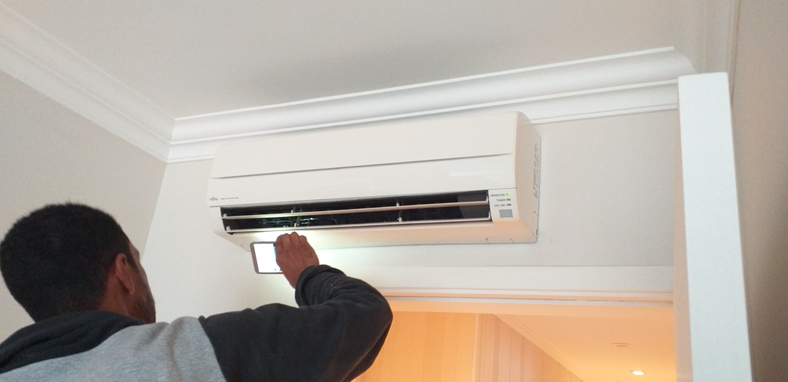 Instalação de quadro de distribuição